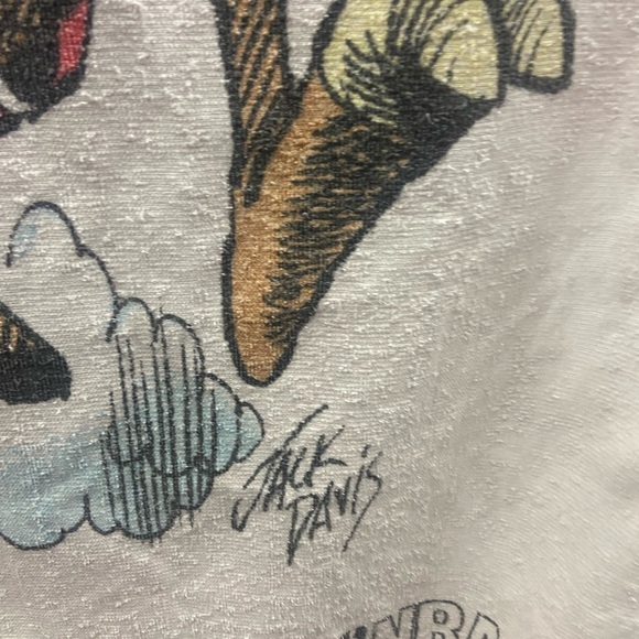 Vintage Chicago Bulls Benny The Bull Michael Jordan Beach Towel NBA Basketball - Picture 7 of 8